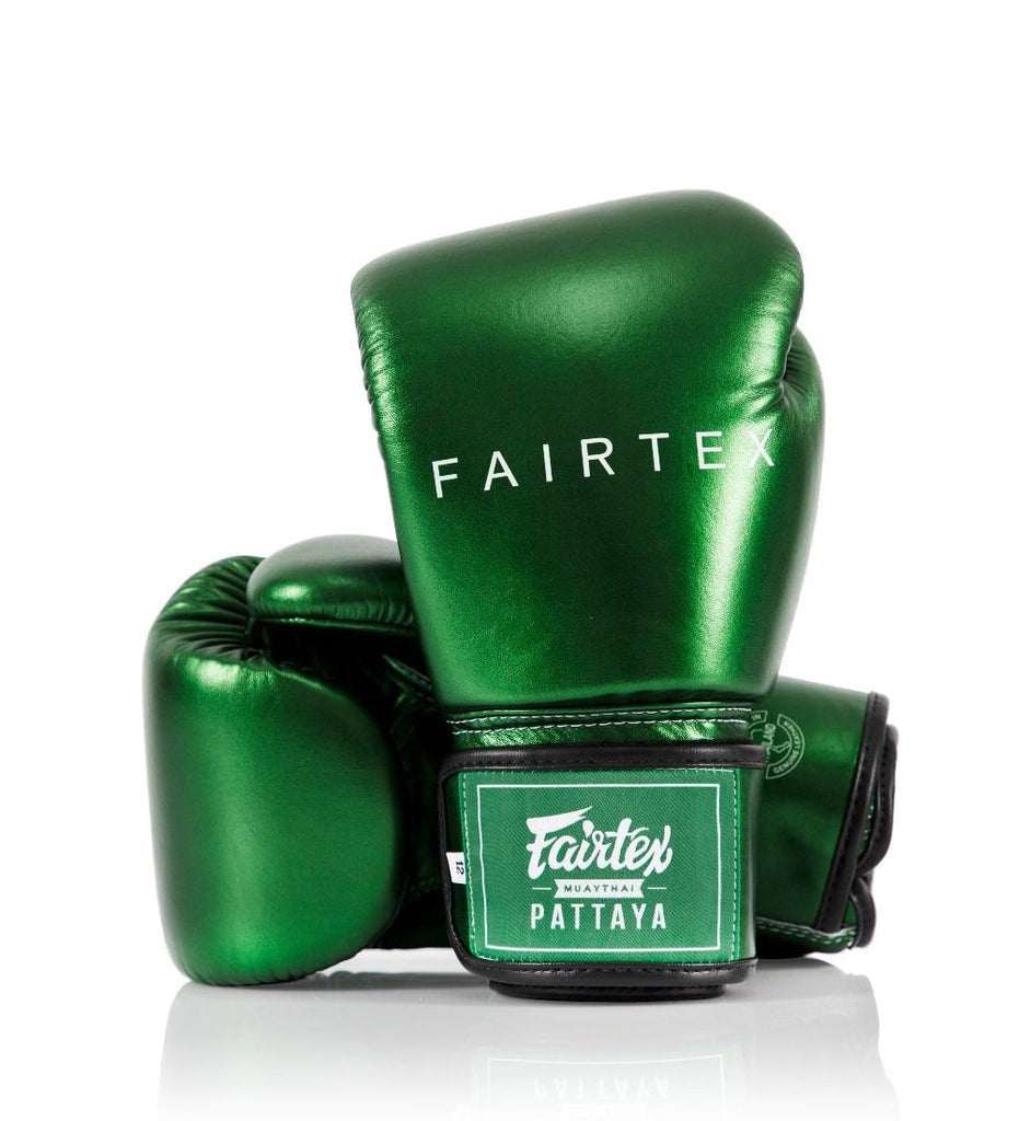 Fairtex Rękawice Bokserskie BGV22 Metalic Zielone