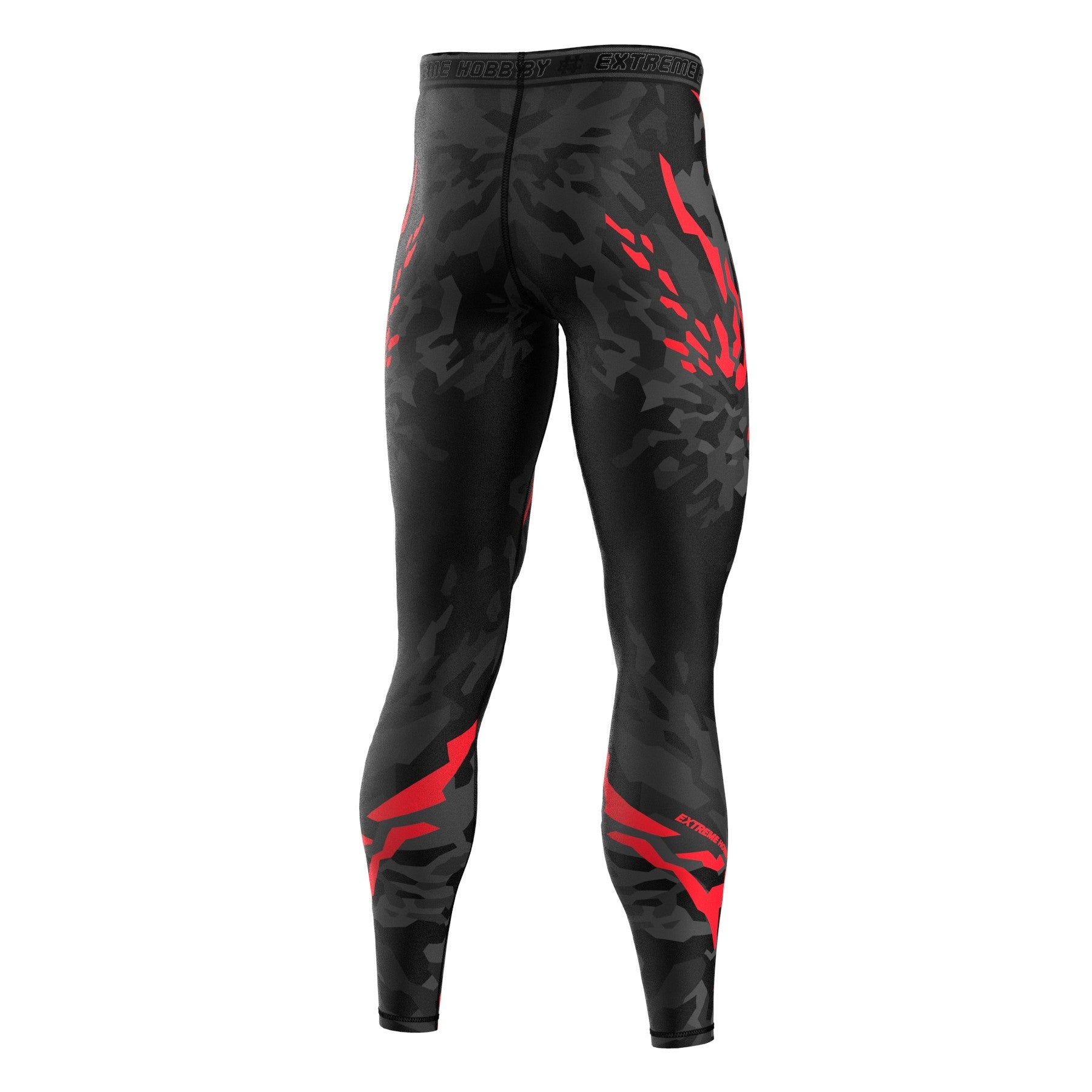Extreme Hobby Legginsy Black Panther Czarno-Czerwony