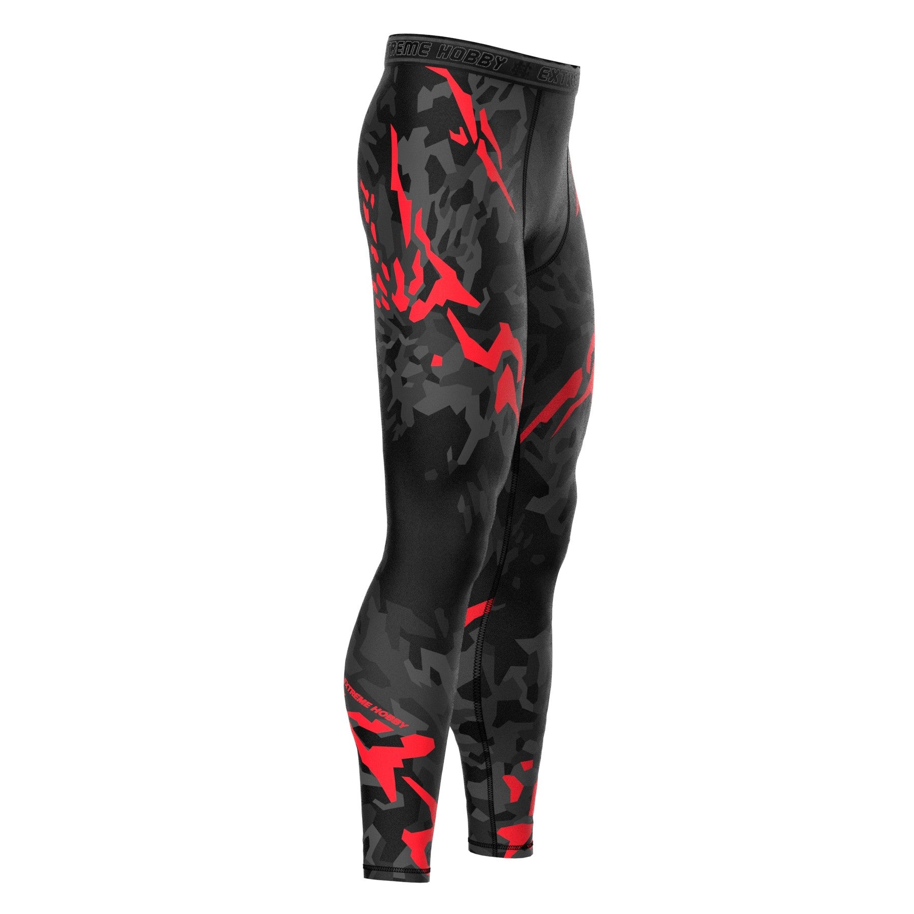 Extreme Hobby Legginsy Black Panther Czarno-Czerwony