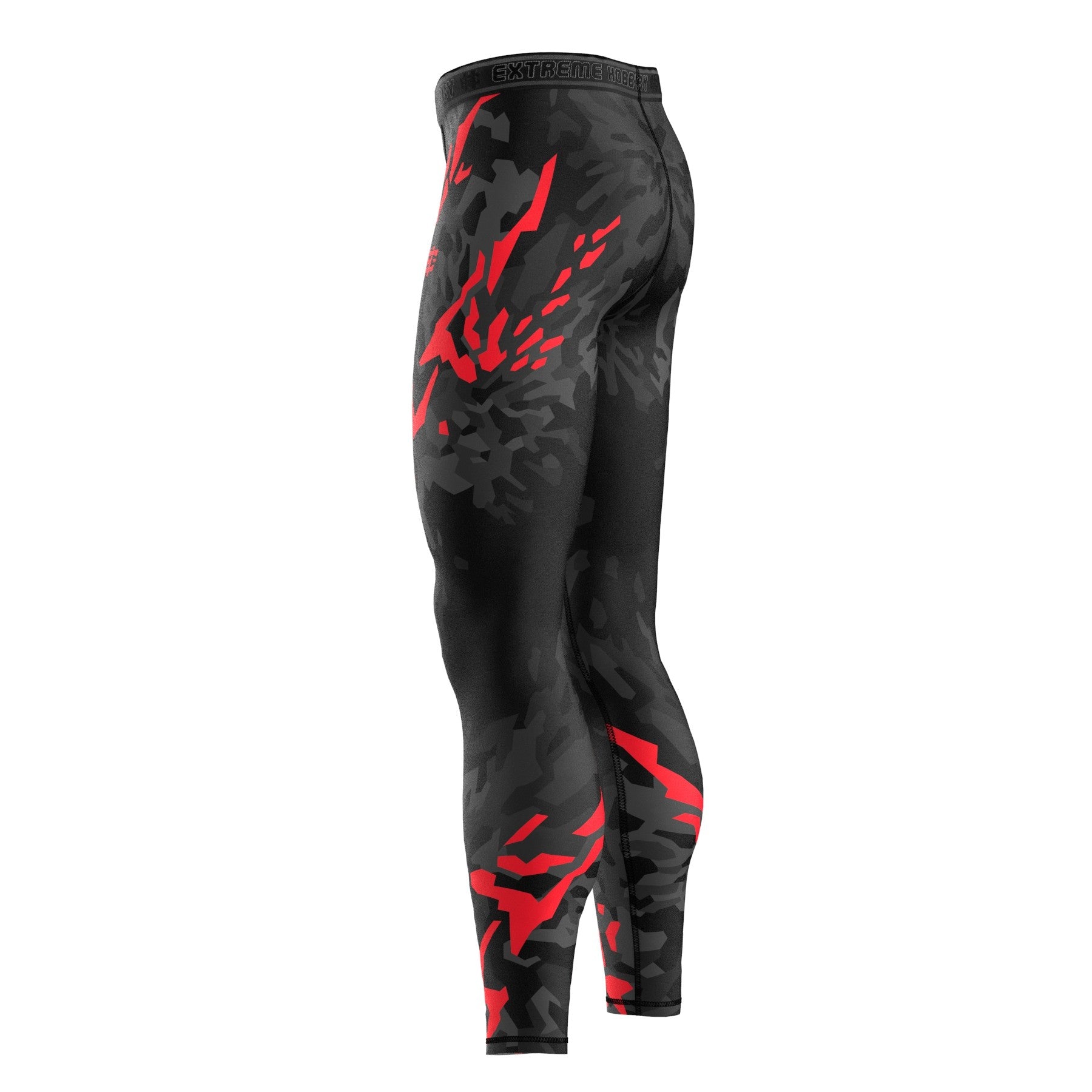 Extreme Hobby Legginsy Black Panther Czarno-Czerwony