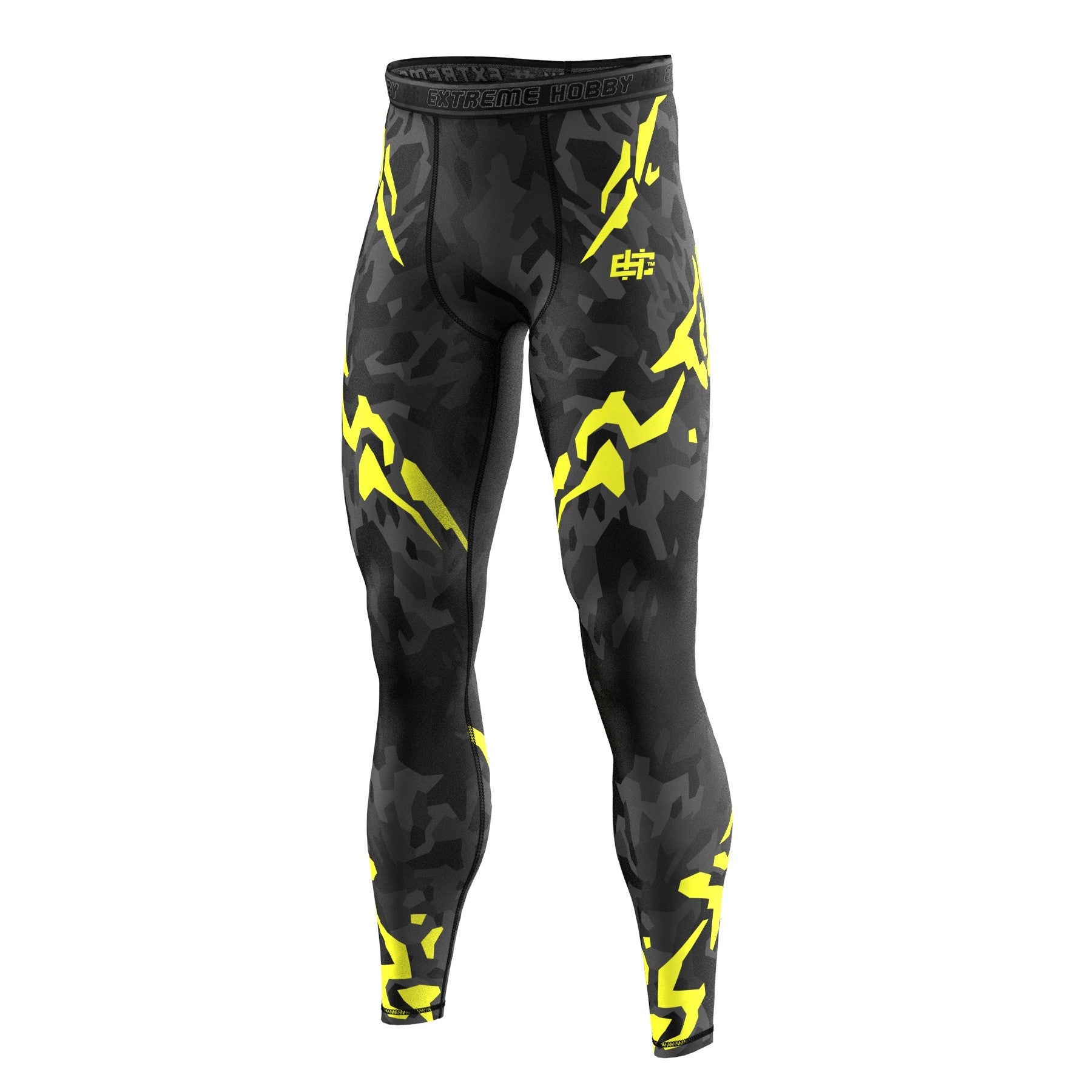 Extreme Hobby Legginsy Black Panther Czarno-Żółte