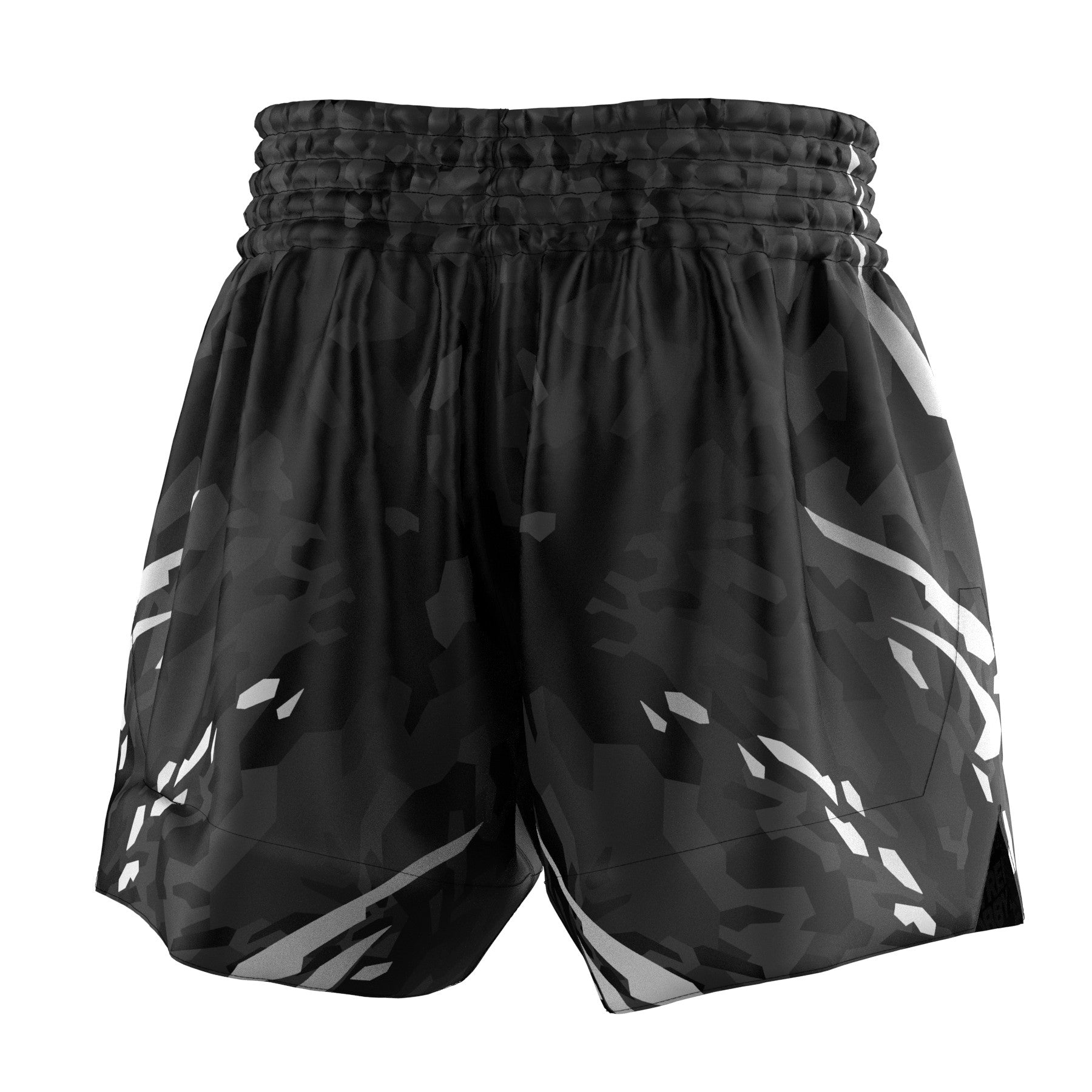 Extreme Hobby Spodenki Muay Thai Black Panther Czarno-Białe