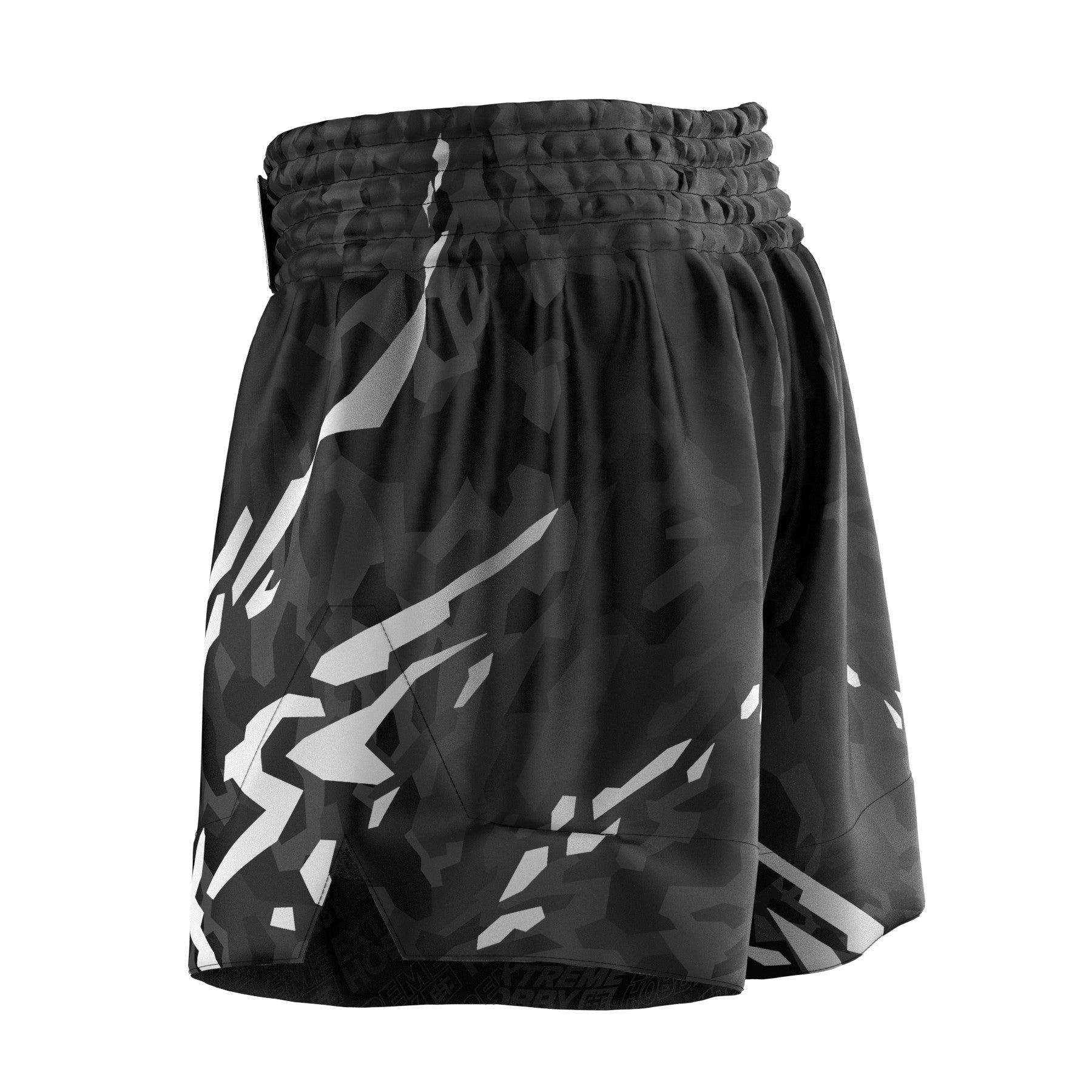 Extreme Hobby Spodenki Muay Thai Black Panther Czarno-Białe