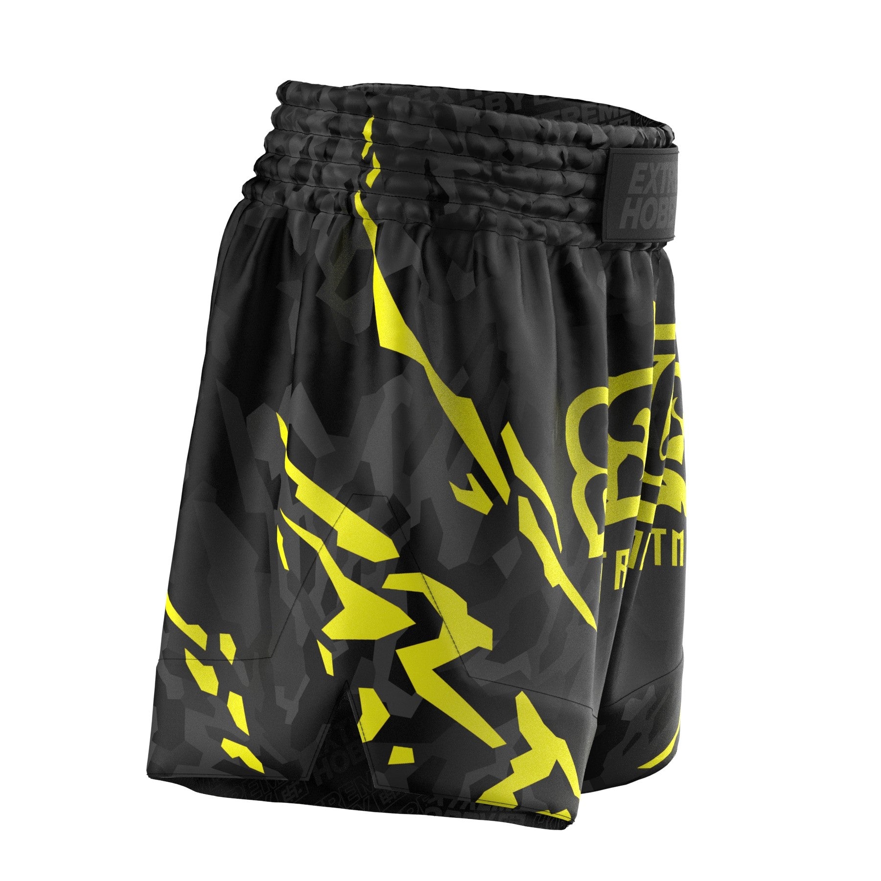 Extreme Hobby Spodenki Muay Thai Black Panther Czarno-Żółte
