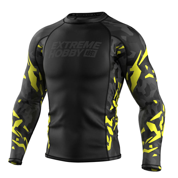 Extreme Hobby Rashguard długi rękaw Black Panther Czarno-Żółty