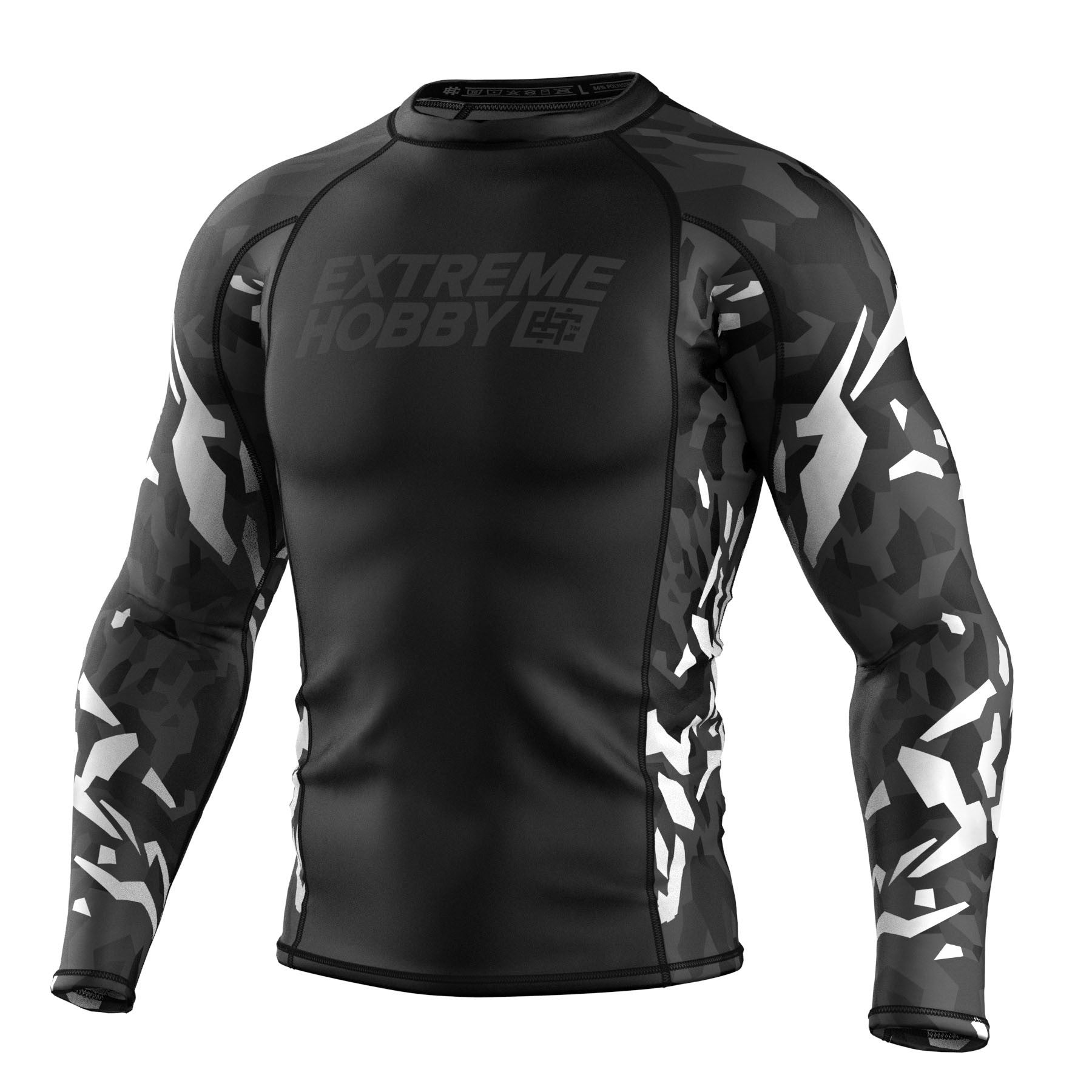 Extreme Hobby Rashguard długi rękaw Black Panther Czarno-Biały