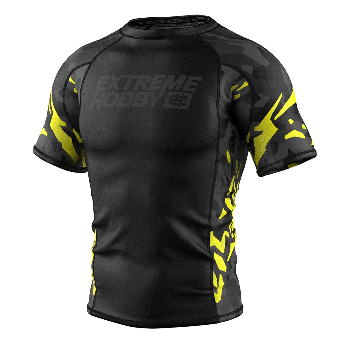 Extreme Hobby Rashguard krótki rękaw Black Panther Czarno-Żółty