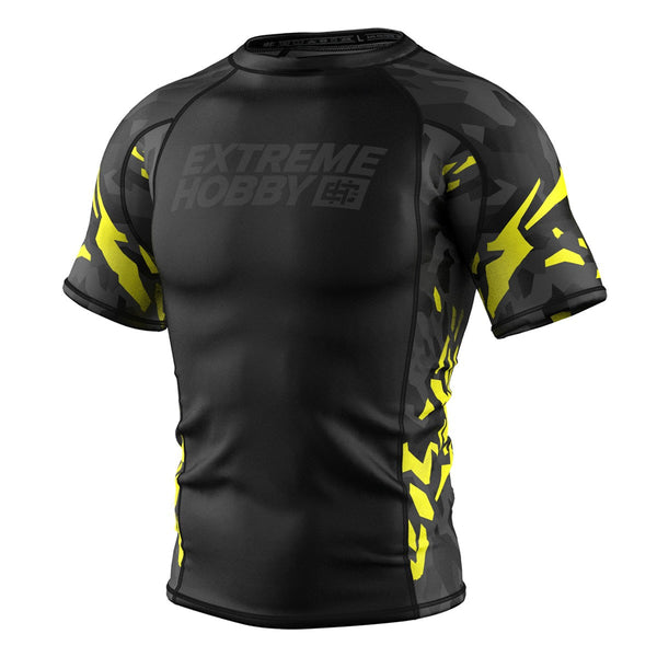 Extreme Hobby Rashguard krótki rękaw Black Panther Czarno-Żółty