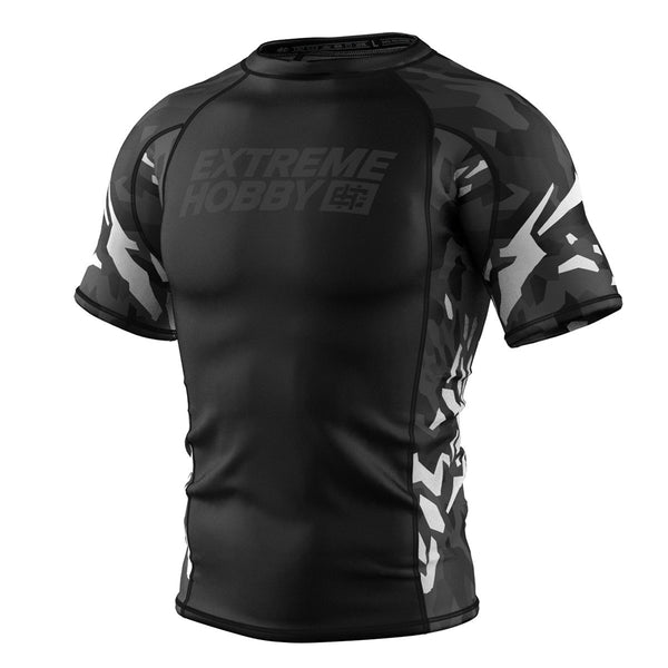Extreme Hobby Rashguard krótki rękaw Black Panther Czarno-Biały