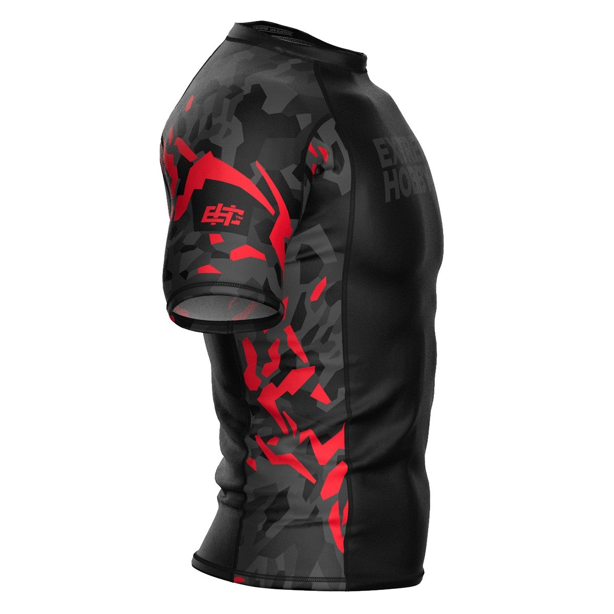 Extreme Hobby Rashguard krótki rękaw Black Panther Czarno-Czerwony