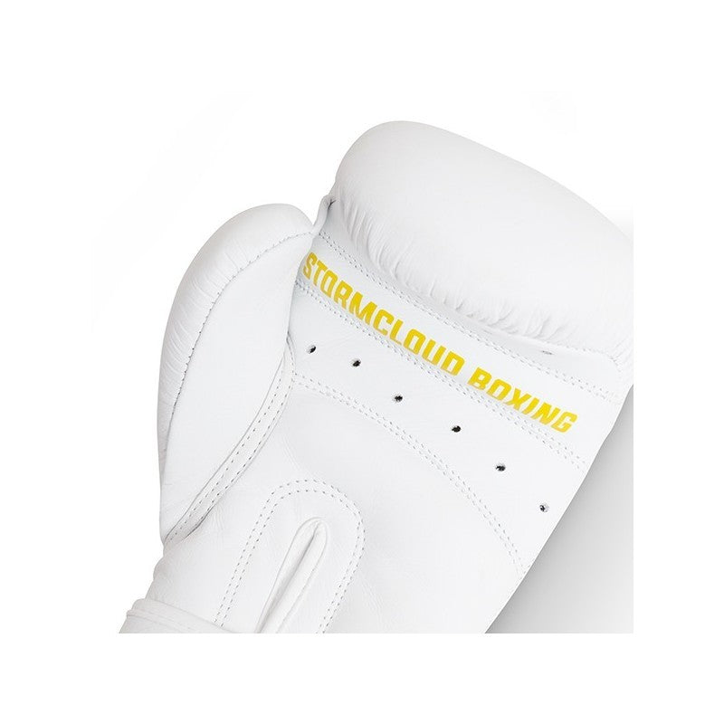Zestaw bokserski PRO Rękawice bokserskie Boxing Pro Białe + owijki premium + ochraniacz na zęby