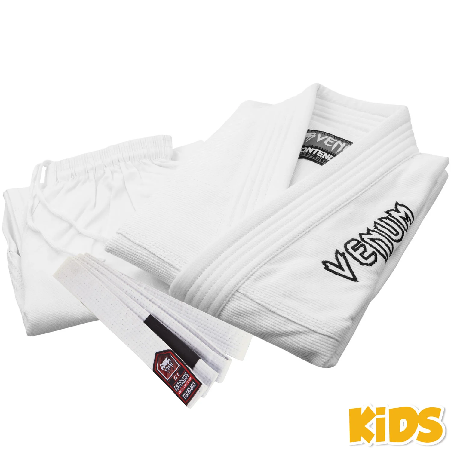 Venum Kimono/Gi dla dzieci Contender Białe + biały pas