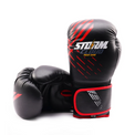 Zestaw Kickboxing Rękawice bokserskie Lynx Czarno-Czerwone + Ochraniacze na piszczele + Owijki + Ochraniacz Szczęki Pro