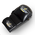 Zestaw MMA Premium Rękawice MMA Hurricane 2.0 Czarne + Ochraniacze Kolan Combat + Ochraniacz Szczęki OPRO Silver + Owijki 2,5M