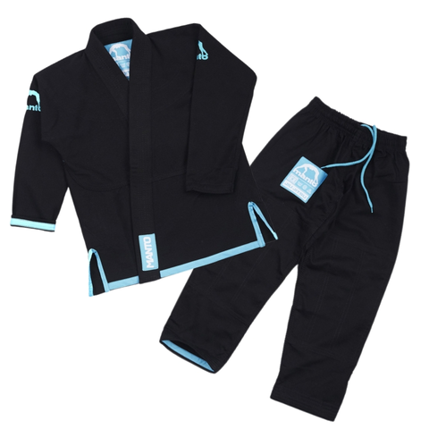 MANTO Kimono/Gi dla dzieci Junior 2.0 Czarne + Biały Pas