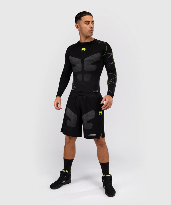 Venum Rashguard Training Camp 4.0 z Długim Rękawem Black/Neon Green