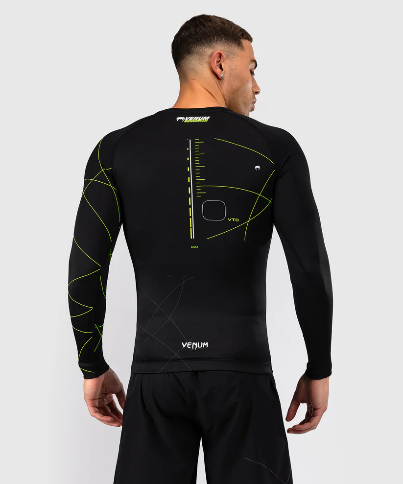 Venum Rashguard Training Camp 4.0 z Długim Rękawem Black/Neon Green