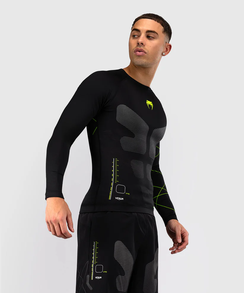 Venum Rashguard Training Camp 4.0 z Długim Rękawem Black/Neon Green