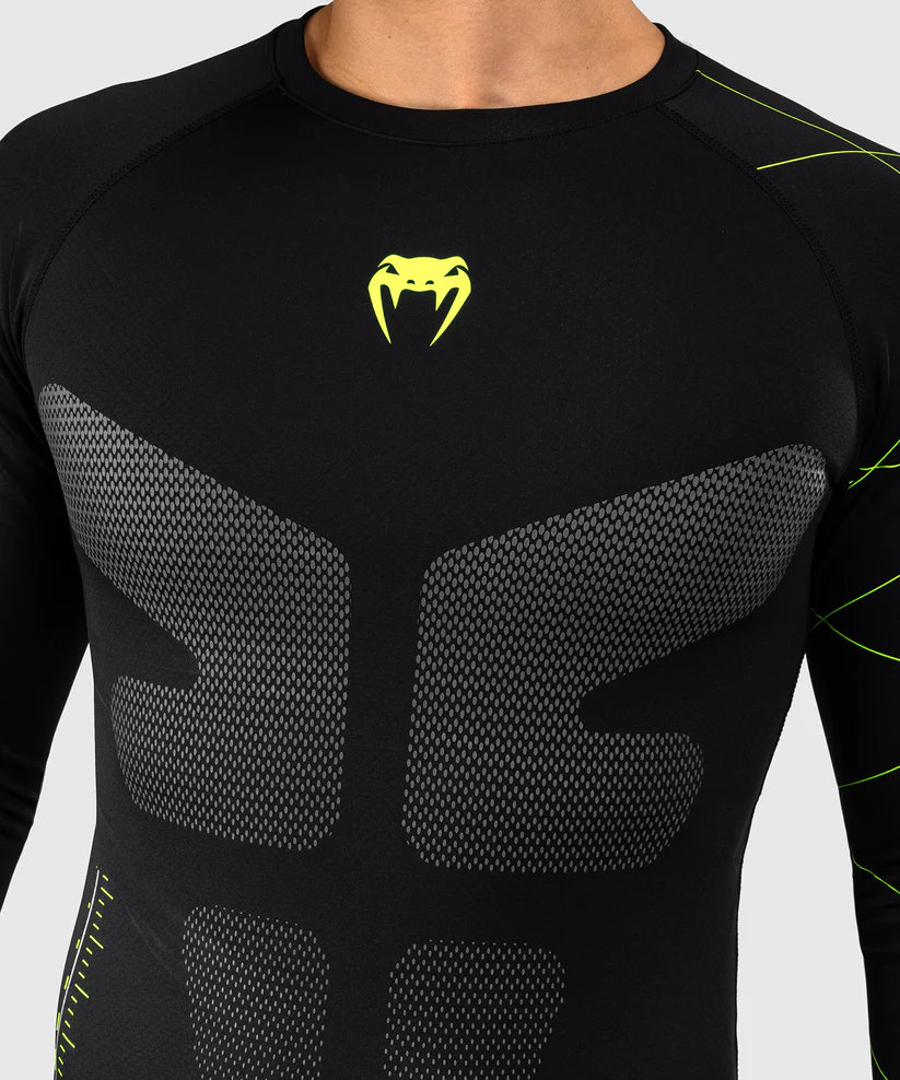 Venum Rashguard Training Camp 4.0 z Długim Rękawem Black/Neon Green