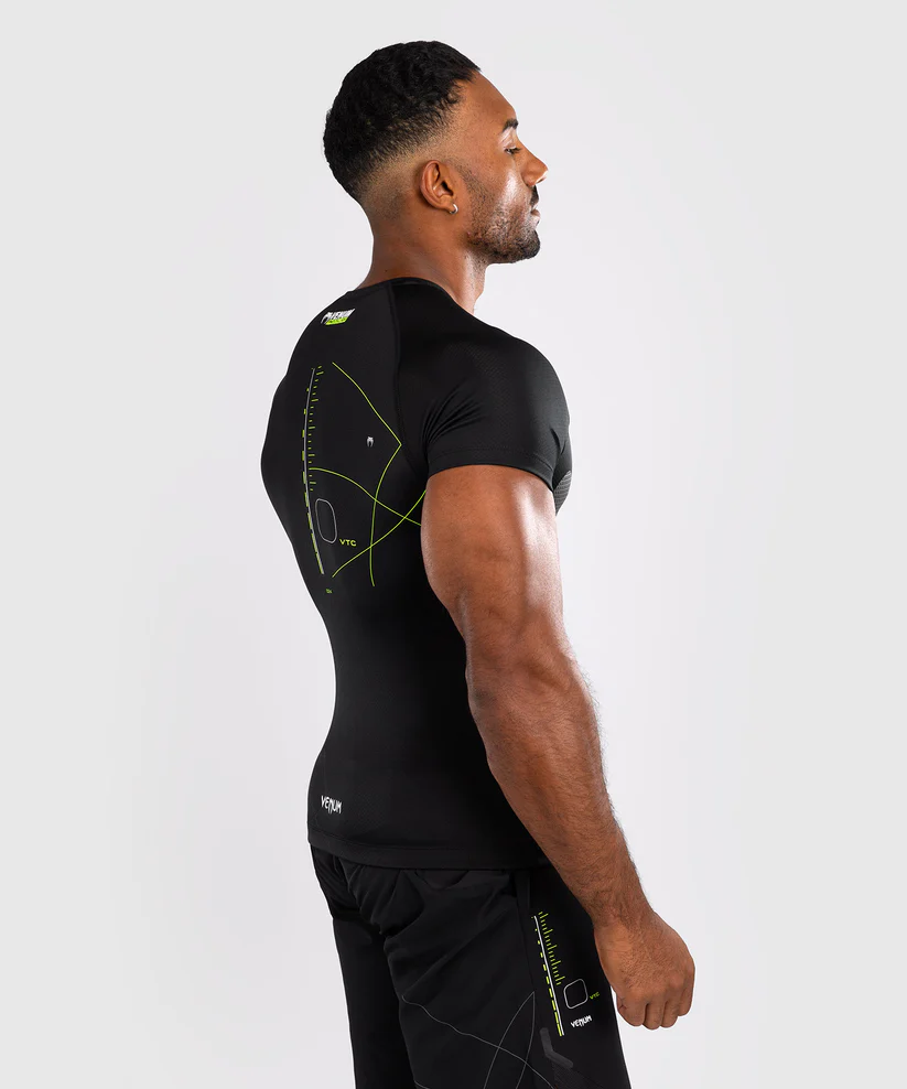 Venum Rashguard Training Camp 4.0 Krótki Rękaw Black/Neon Green