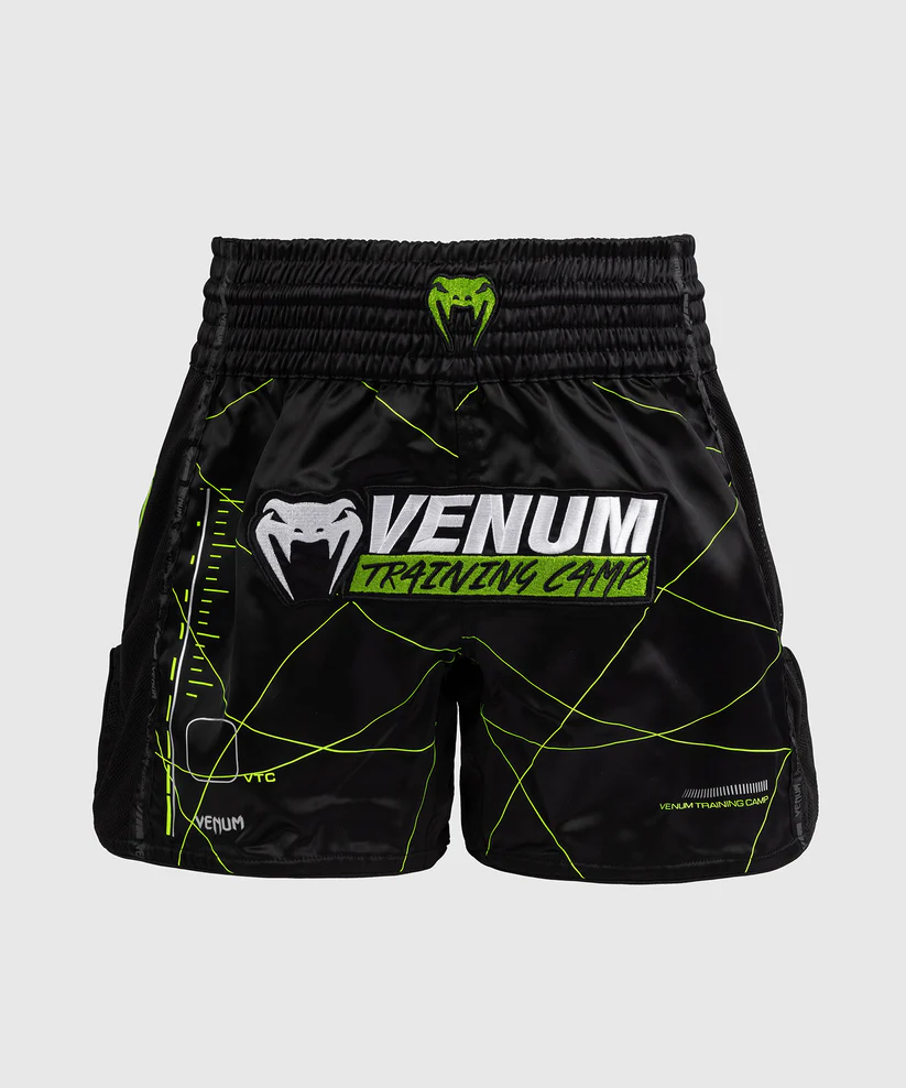 Venum Spodenki Muay Thai Training Camp 4.0 Black/Neon Green