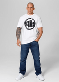 Pitbull T-shirt bawełniany, klasyczny model Scratch Biały