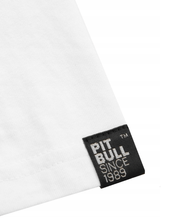 Pitbull T-shirt bawełniany, klasyczny model Scratch Biały