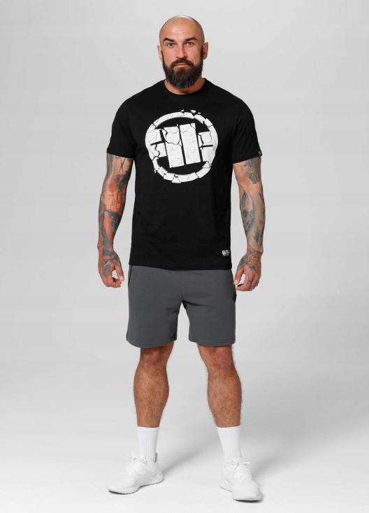 Pitbull T-shirt bawełniany, klasyczny model Scratch czarny