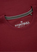 Pitbull T-shirt Bawełniany No Logo Burgundowy