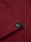 Pitbull T-shirt Bawełniany No Logo Burgundowy