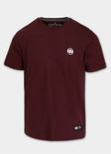 Pitbull T-shirt Small Logo Dark Burgundy