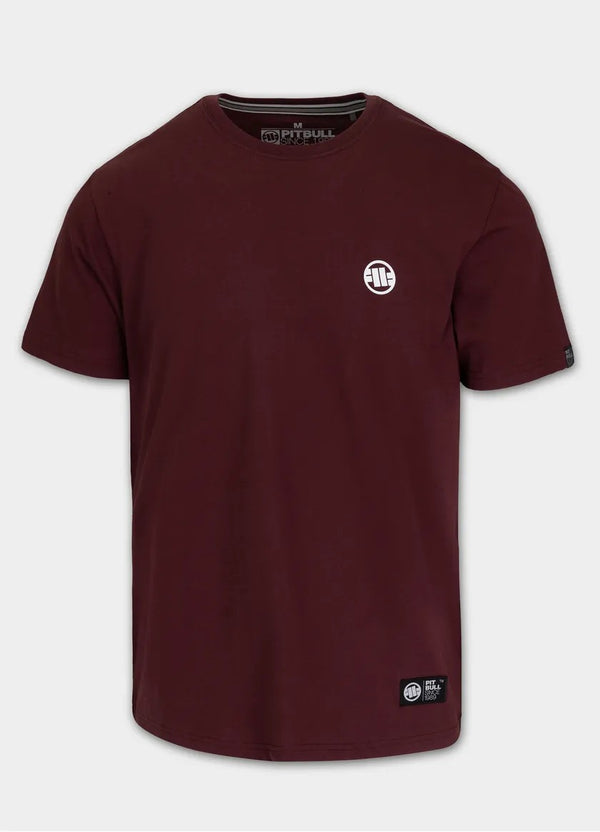 Pitbull T-shirt Small Logo Dark Burgundy