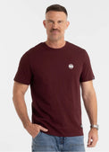 Pitbull T-shirt Small Logo Dark Burgundy