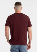 Pitbull T-shirt Small Logo Dark Burgundy