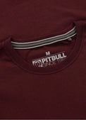 Pitbull T-shirt Small Logo Dark Burgundy