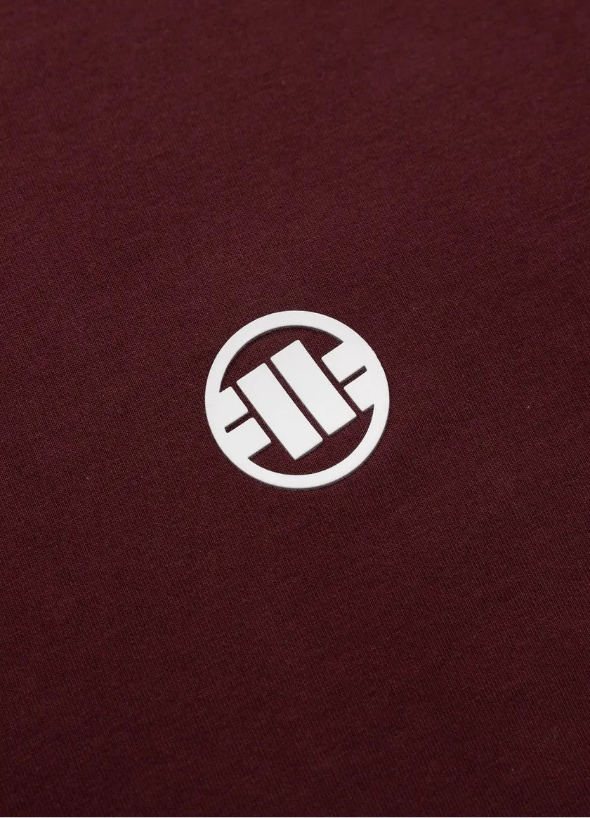 Pitbull T-shirt Small Logo Dark Burgundy