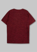 Pitbull Koszulka Casual Sport Small Logo Bordowa