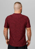 Pitbull Koszulka Casual Sport Small Logo Bordowa