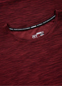 Pitbull Koszulka Casual Sport Small Logo Bordowa