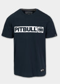 Pitbull T-shirt bawełniany Hilltop Granatowy