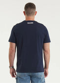 Pitbull T-shirt bawełniany Hilltop Granatowy