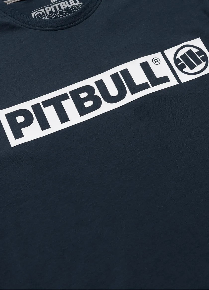 Pitbull T-shirt bawełniany Hilltop Granatowy