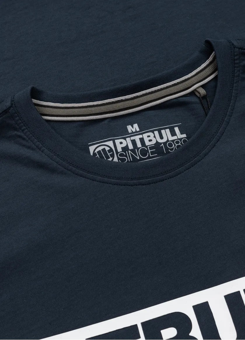 Pitbull T-shirt bawełniany Hilltop Granatowy