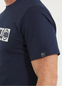 Pitbull T-shirt bawełniany Hilltop Granatowy