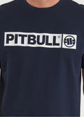 Pitbull T-shirt bawełniany Hilltop Granatowy