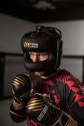 StormCloud Rękawice do MMA Lynx Sparingowe Czarno-Złote 7oz
