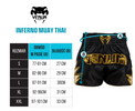 Venum Spodenki Muay Thai Inferno Czarno-Czerwone
