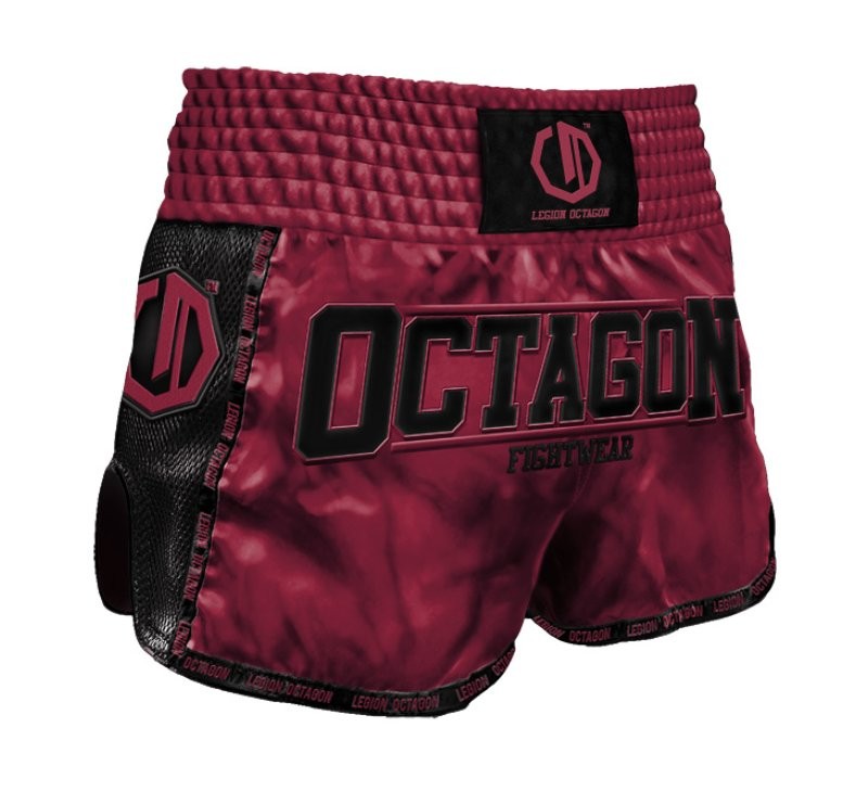 Octagon Spodenki Muay Thai Legion Future Premium Bordowe