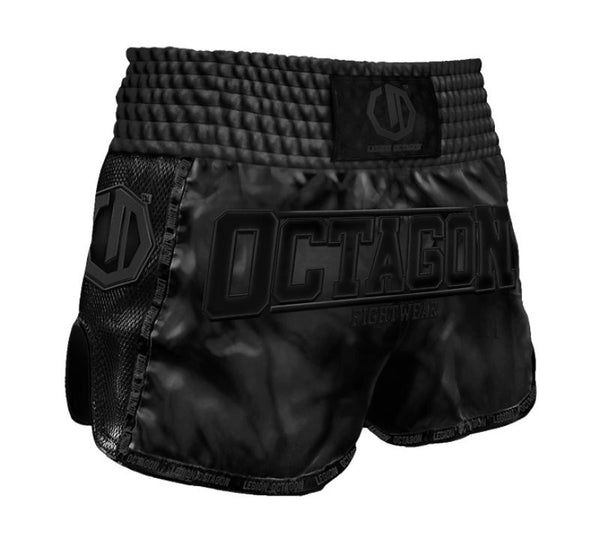 Octagon Spodenki Muay Thai Legion Future Premium Czarne/czarne