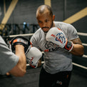 Rival Rękawice bokserskie przyrządowe RB7 Fitness Białe/Czerwone/Niebieskie